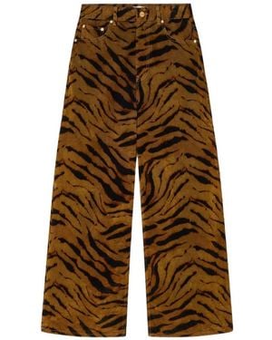 Ganni Wide Jeans - Brown
