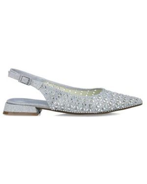 Menbur Slingback Bassa Con Strass - Blauw