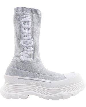 McQueen Ankle Boots - Gray