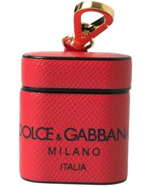 Dolce & Gabbana Airpods Case Leather - Rot
