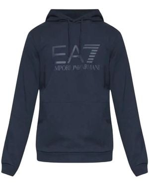 EA7 Hoodies - Blu