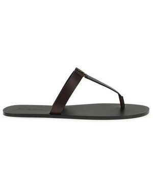 Saint Laurent Flip Flops - Brown