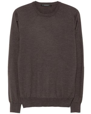 Tagliatore Round-Neck Knitwear - Marron