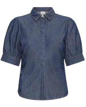 Ichi Overhemden ,Blauw ,Denim Denim Shirt