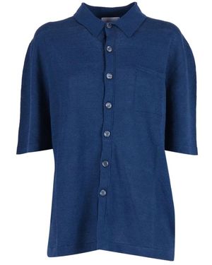 SETTEFILI CASHMERE Short Sleeve Shirts - Bleu