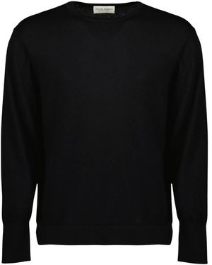 Officine Generale Round-Neck Knitwear - Black