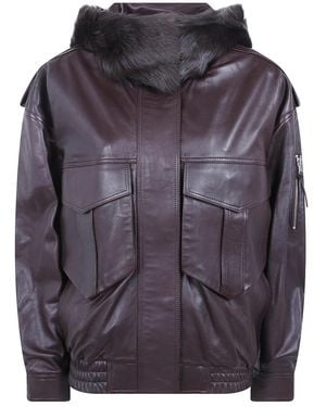 Frankie Shop Leather Jackets - Gris