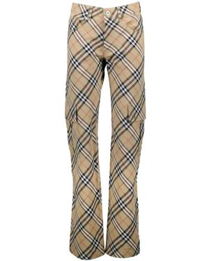 Burberry Straight Pants - Natural
