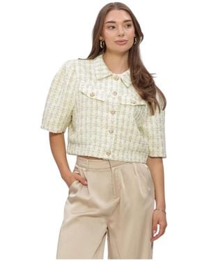 Studio Amaya Overhemden ,Geel ,Noor Jacket - Naturel