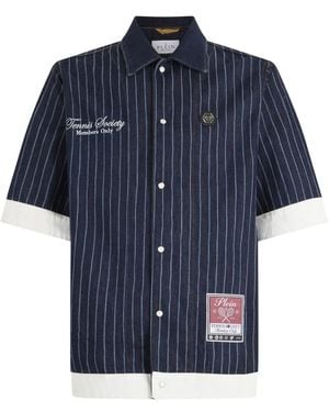 Philipp Plein Short Sleeve Shirts - Blu