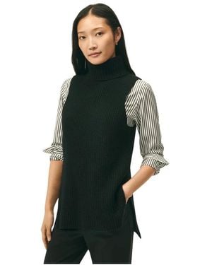 Brooks Brothers Pull Col Roulé Sans Manches En Laine Cachemire - Vert