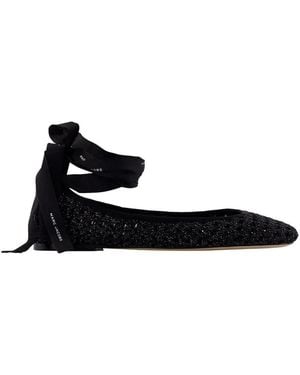 Marc Jacobs The Logo Ribbon Ballerina - Schwarz