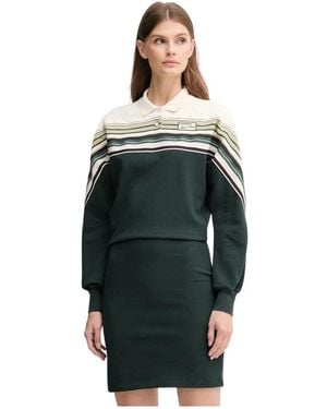 Lacoste Schmal Geschnittenes Piqué-Kleid Aus Frankreich - Grün