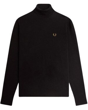 Fred Perry Turtlenecks - Black