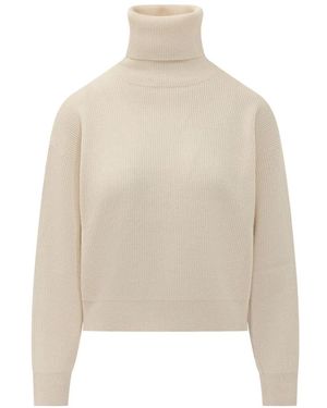 Brunello Cucinelli Cashmere Ls Turtleneck - Natur