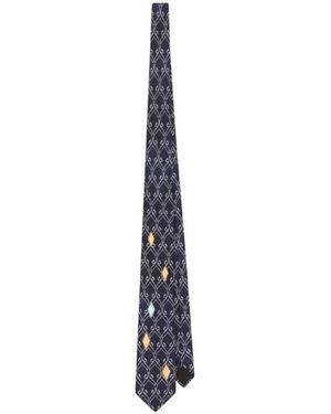 Dolce & Gabbana Twill-Krawatte Mit Vintage-Print - Schwarz