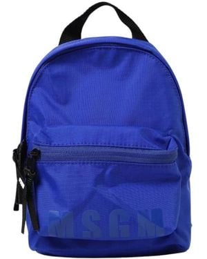 MSGM Backpacks - Blue