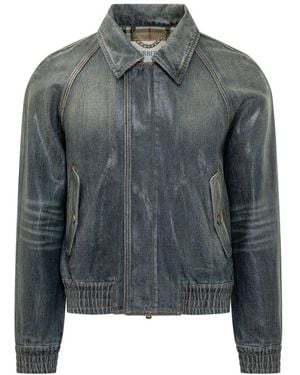 Burberry Jassen ,Blauw ,Denim Denim Jassen - Grijs