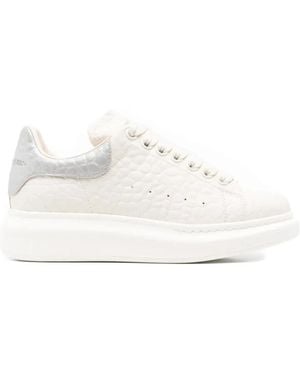McQueen Weiße Oversized Sneakers Off-/Silber