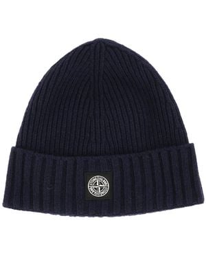 Stone Island Beanie Rws - Blau