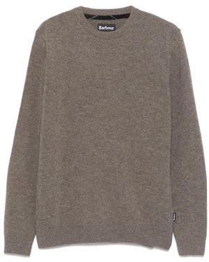 Barbour Round-Neck Knitwear - Grey