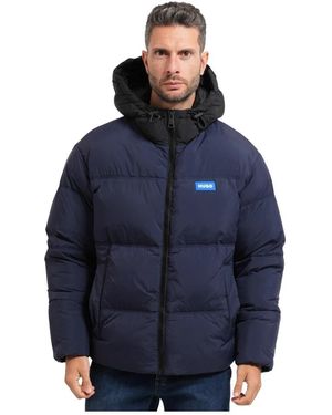 HUGO Waterafstotend Donsjack - Blauw