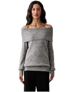 Mos Mosh Truien & Vesten ,Grijs ,Wol Mape Pullover