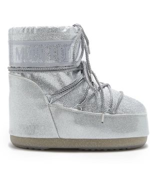 Moon Boot Icon Glitter Boot - Grijs