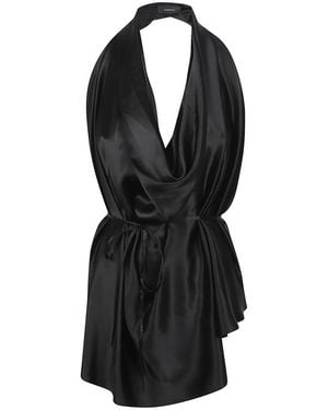 Wardrobe NYC Overhemden ,Zwart ,Satin Halter Blouse