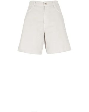 Fay Denim Shorts - White