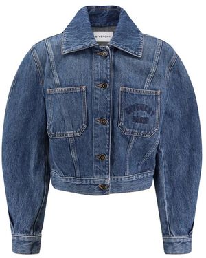 Givenchy Jassen ,Blauw ,Katoen Cocoon Jacket