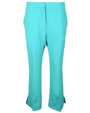 Semicouture Cropped Trousers - Blue
