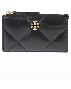Tory Burch Kira Diamond Quilt Zip Kartenetui - Schwarz