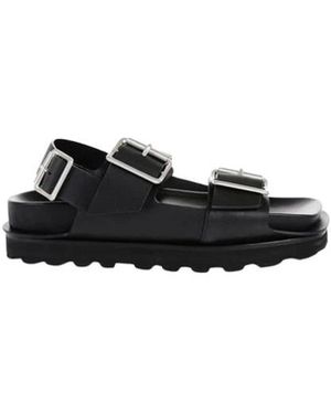 Jil Sander Flat Sandals - Black