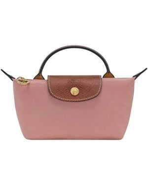 Longchamp Le Pliage Original Kosmetiktasche Mit Tragegriff - Pink