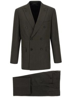 Brioni Double Breasted Suits - Negro