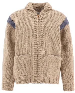 Visvim Cowichan Strickjacke - Natur