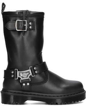 Dr. Martens Schoenen ,Zwart ,Anistone High Biker Boots