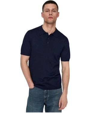 Only & Sons Polo Shirts - Blu