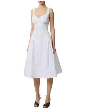 Elisabetta Franchi Midi Dresses - Blanco
