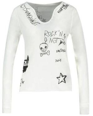 Zadig & Voltaire Long Sleeve T-Shirts - White