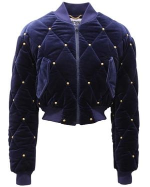 Moschino Bomber Jackets - Blue
