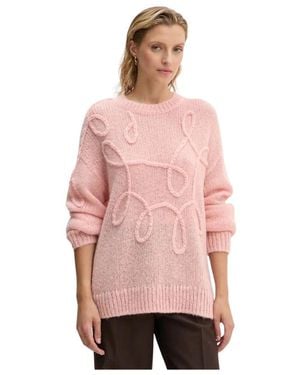 Munthe Rundhals-Strickpullover - Pink