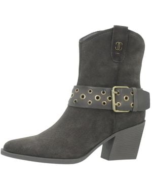 Carmela Schoenen ,Bruin ,Heeled Boots - Grijs