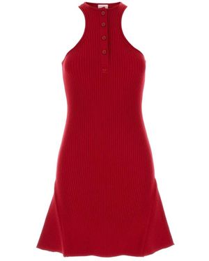 Courreges Kleedjes ,Rood ,Rode Viscosemix Jurk