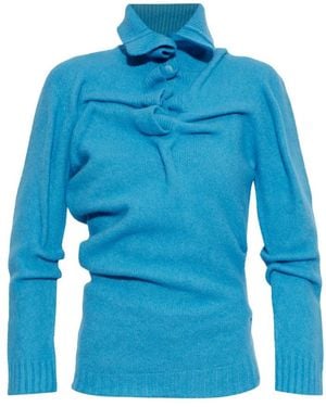 DIESEL Truien & Vesten ,Blauw ,Wol M-Amary Turtleneck
