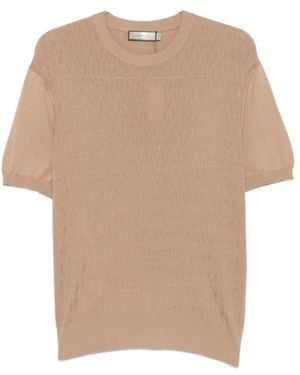 Canali Round-Neck Knitwear - Natural