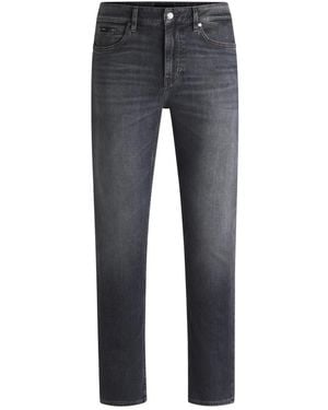 HUGO Jeans ,Grijs ,Katoen Slim-Fit Jeans - Blauw