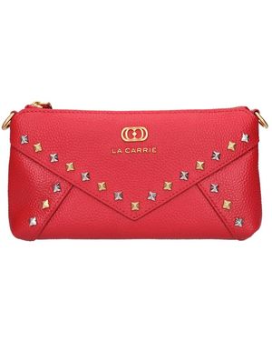 La Carrie Frivolous Kleine Leren Tas - Rood