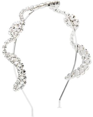 Simone Rocha Accessoires ,Grijs ,Scalloped Sepal Haarband - Metallic